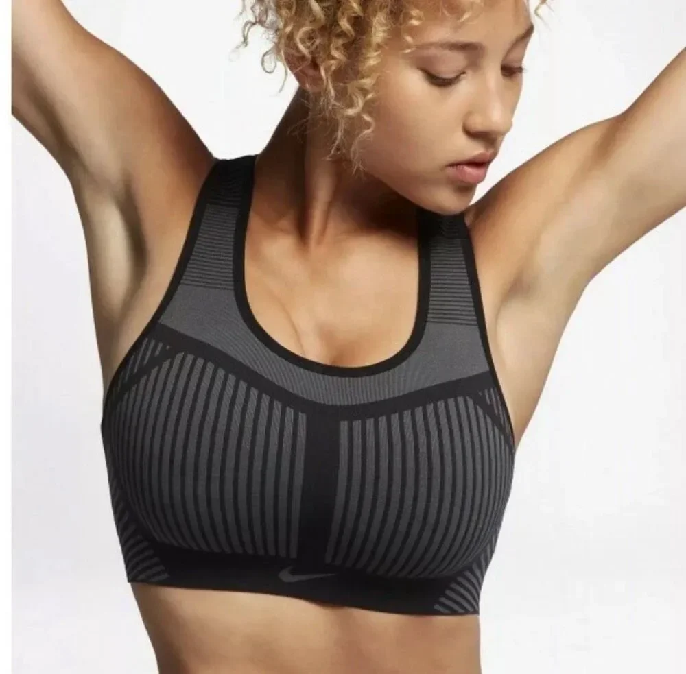 Nike FE/NOM Flyknit Women's High Support Sports Bra Size Small Seamless